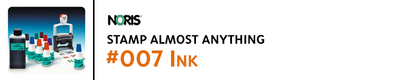 #007 Cleaner / Thinner / Reconditioner specially formulated to work with #007 Ink. Clean off incorrect marks, use to clean ink off stamps and marking devices.